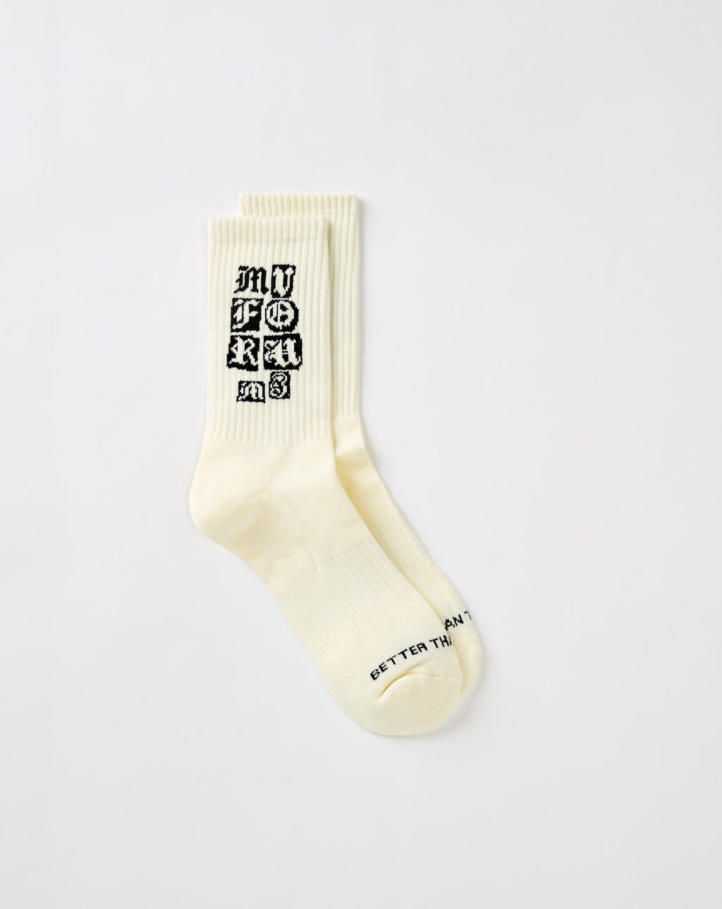 Stamp Sock (Cream)