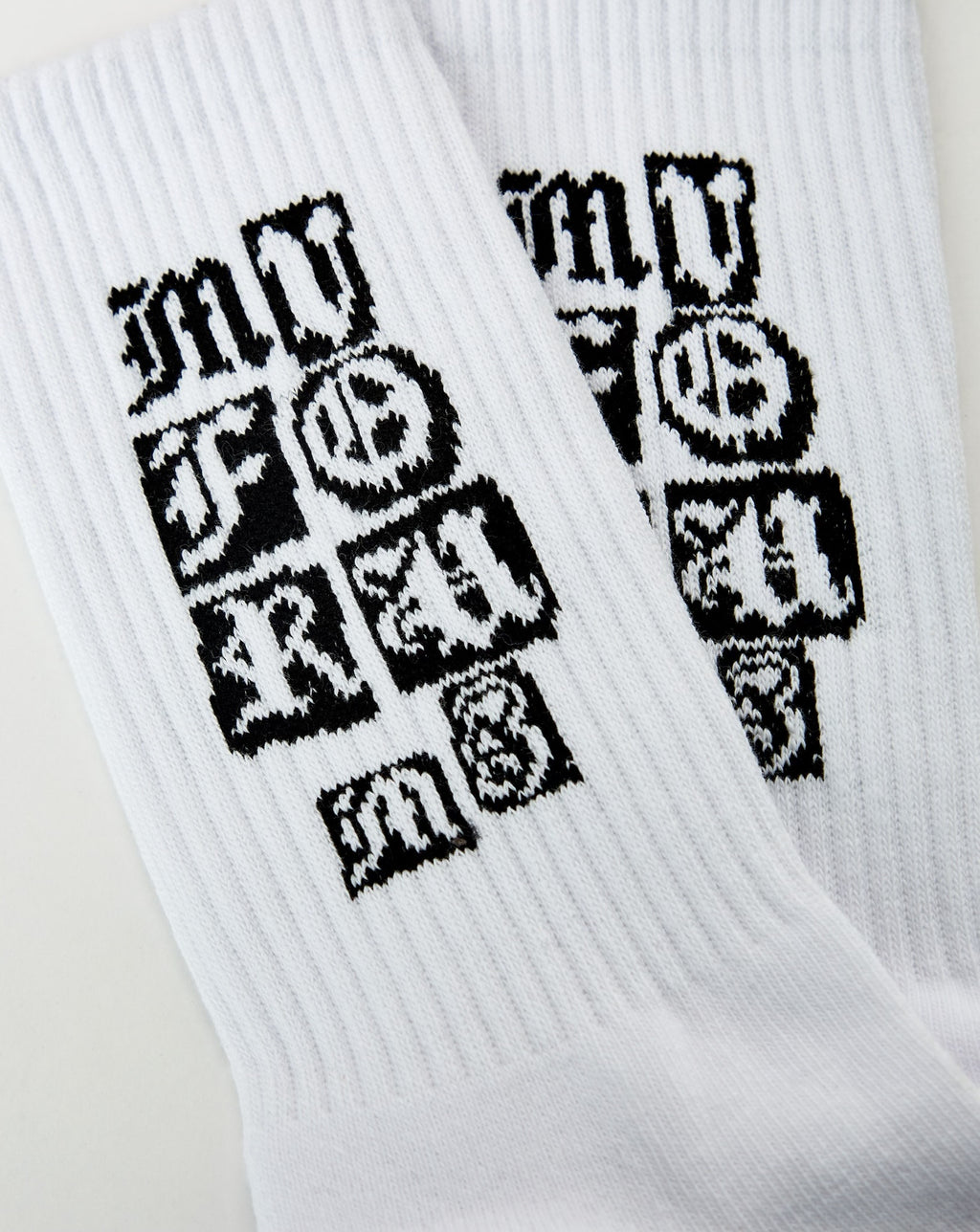Stamp Logo Socks (White)