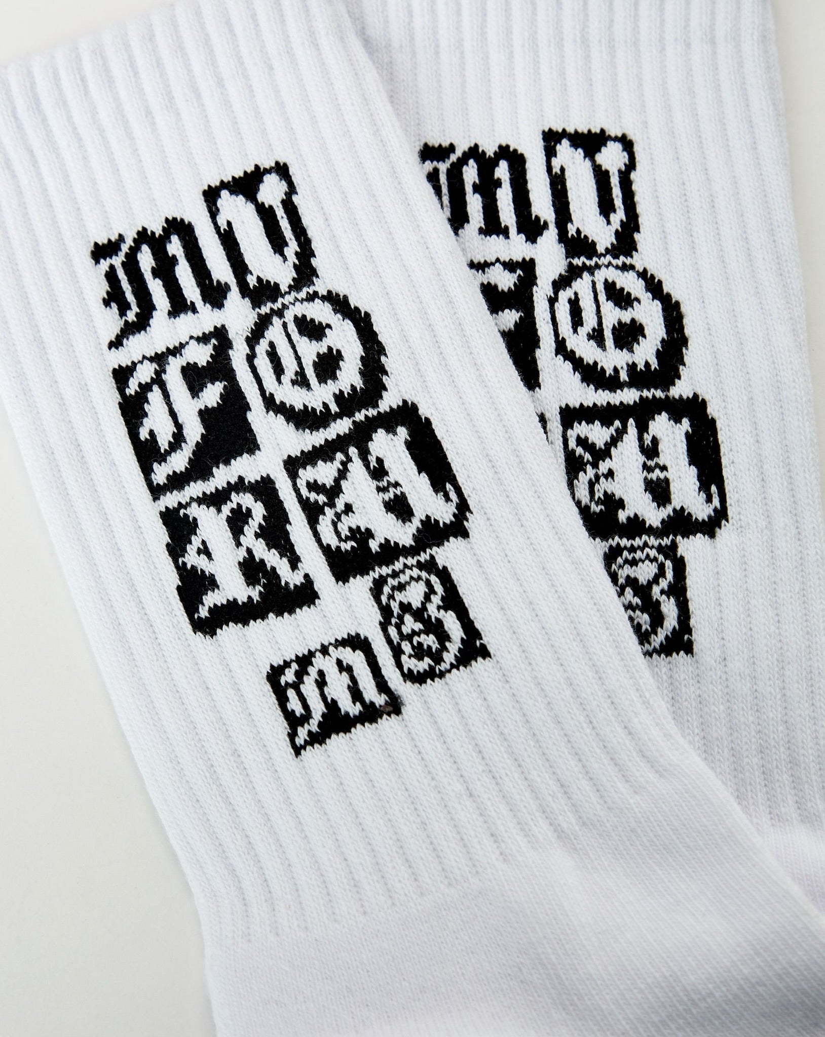 Stamp Logo Socks (White)