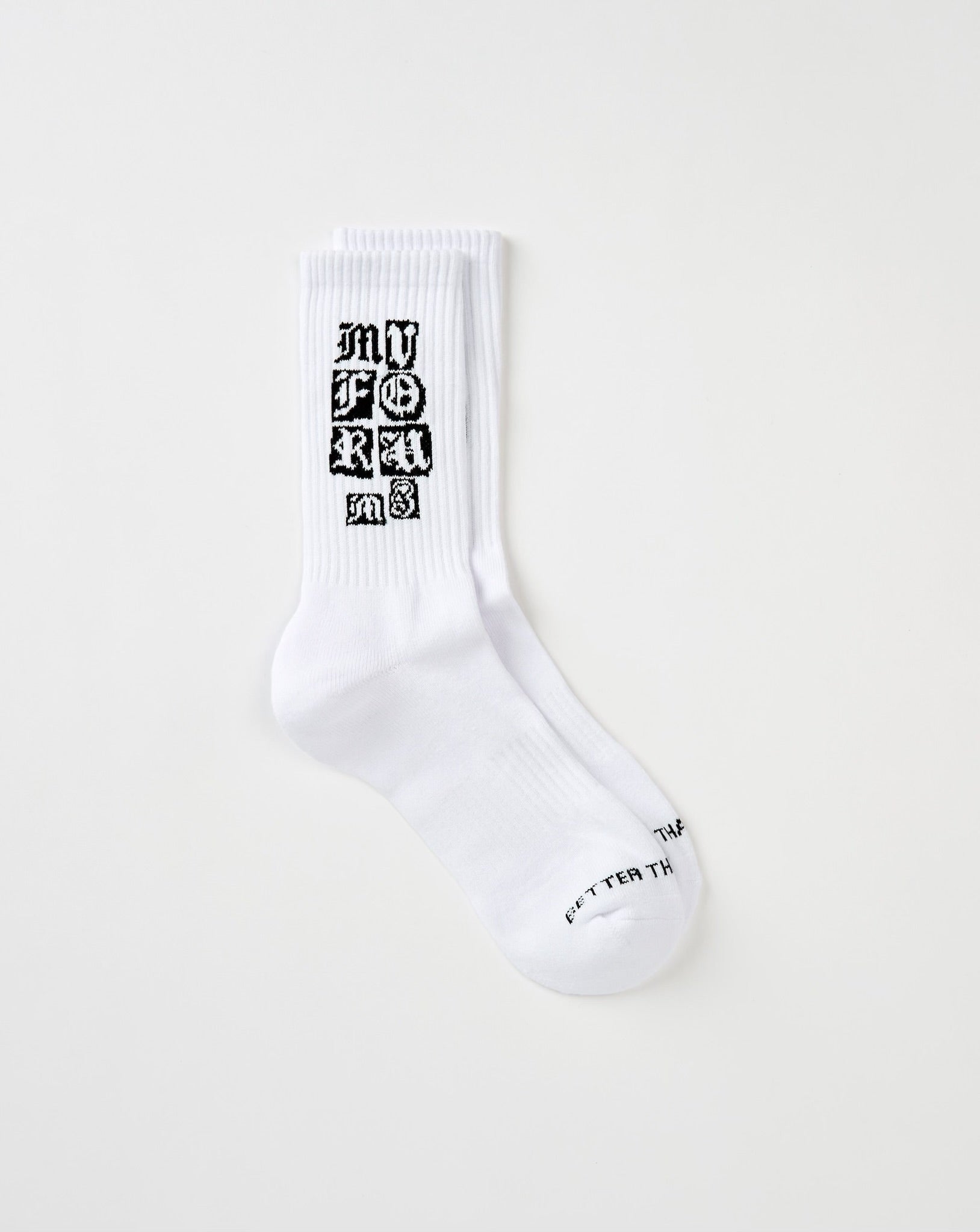 Stamp Logo Socks (White)
